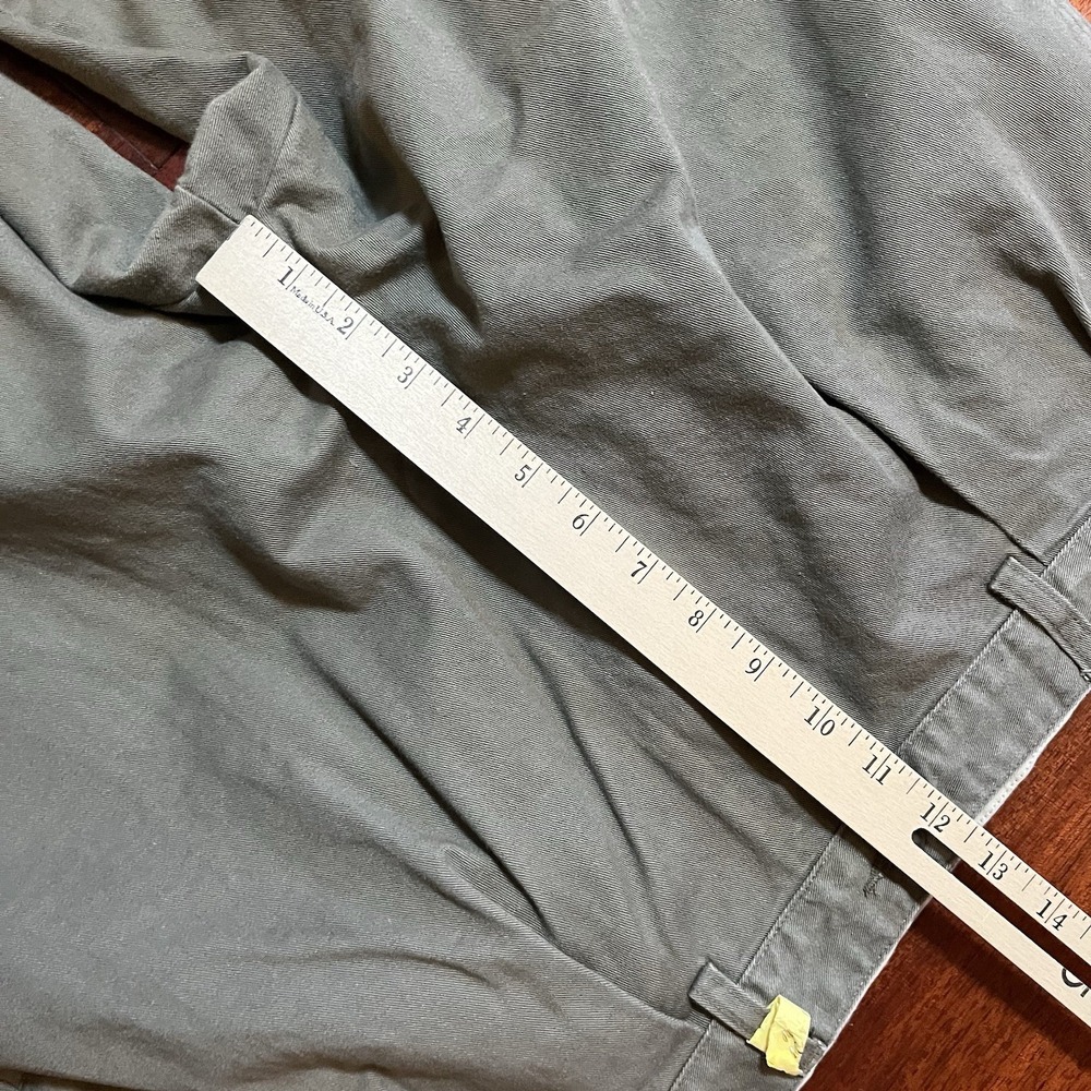 Polo Ralph Lauren Pants Mens 37x31 Olive Green Double Pleated Straight Fit Chino - Picture 9 of 10